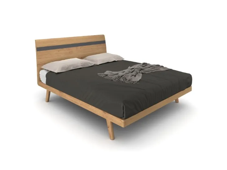 Letto Berlino in legno di rovere di Le Fablier